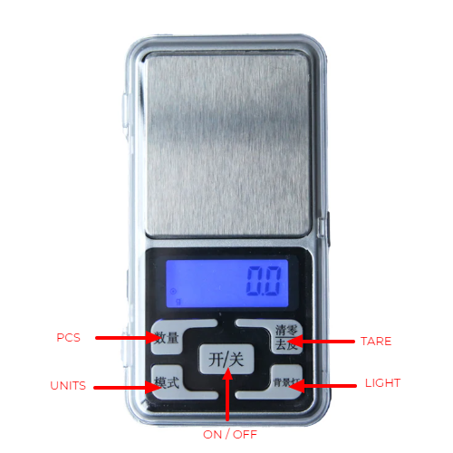 Portable Scales - MH Series - 0.1g (Chinese Buttons)