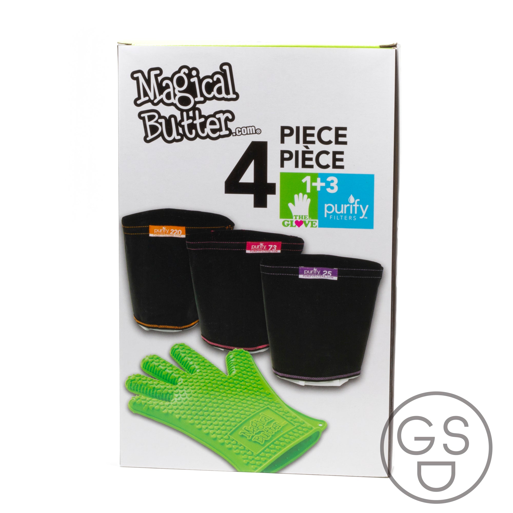 Magical Butter 4-Pack Filter Bags and Glove