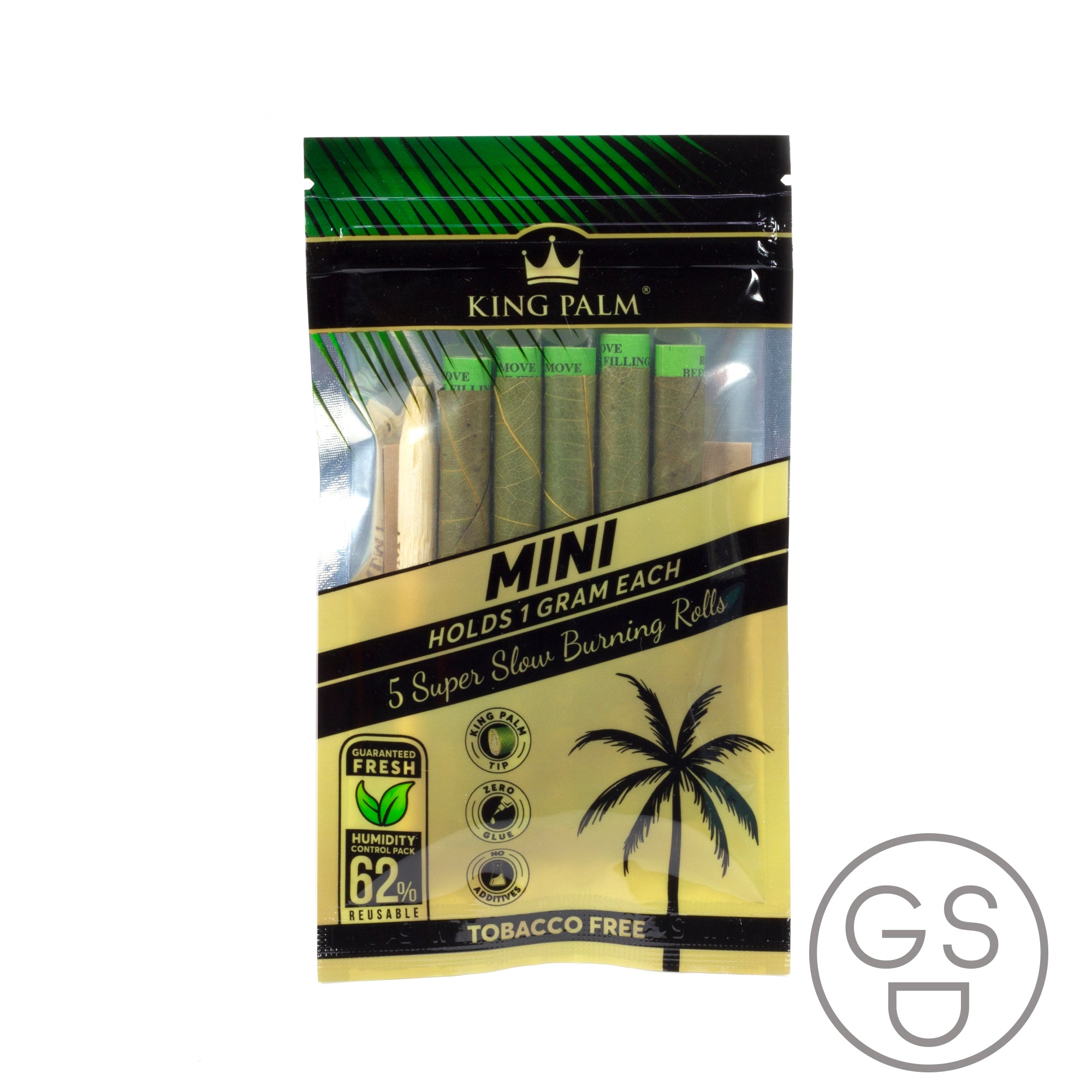 King Palm Natural Palm Leaf Blunt Wraps - 5 Pack