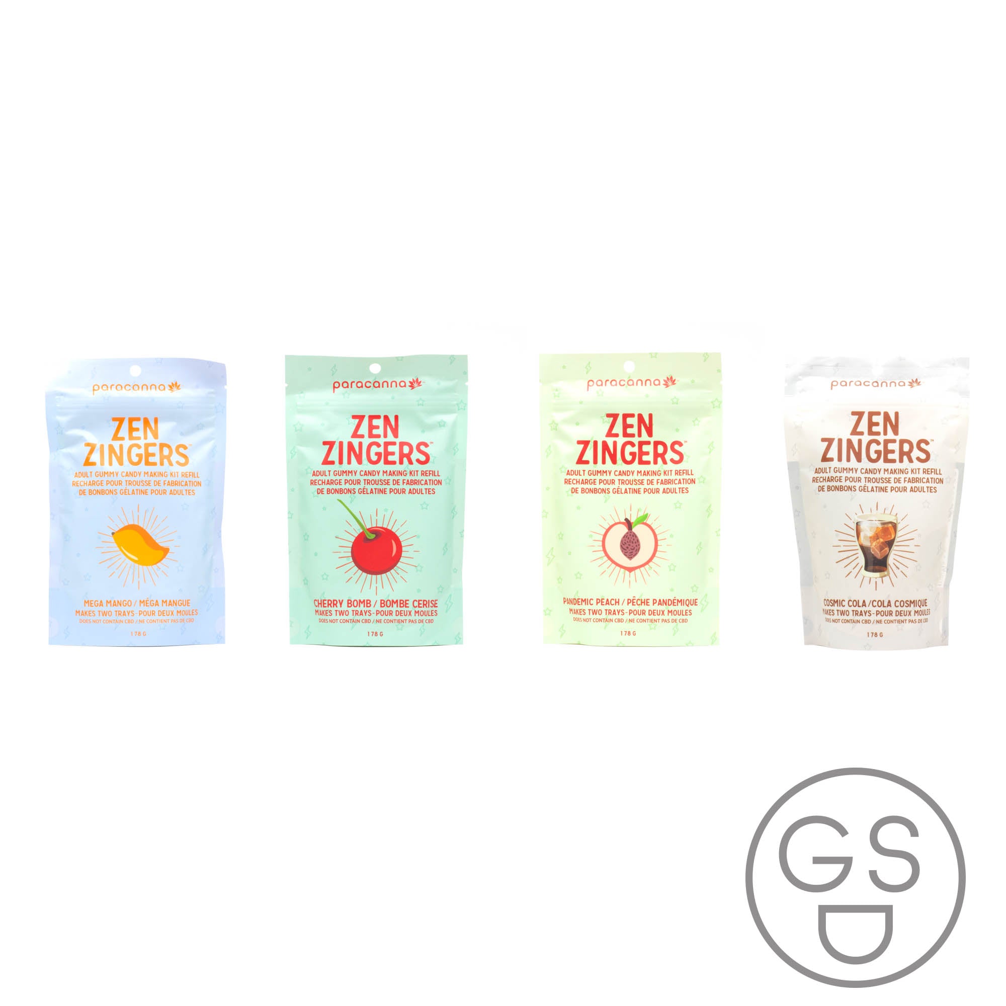 Paracanna Zen Zingers Gummy Flavour Packs - Refill