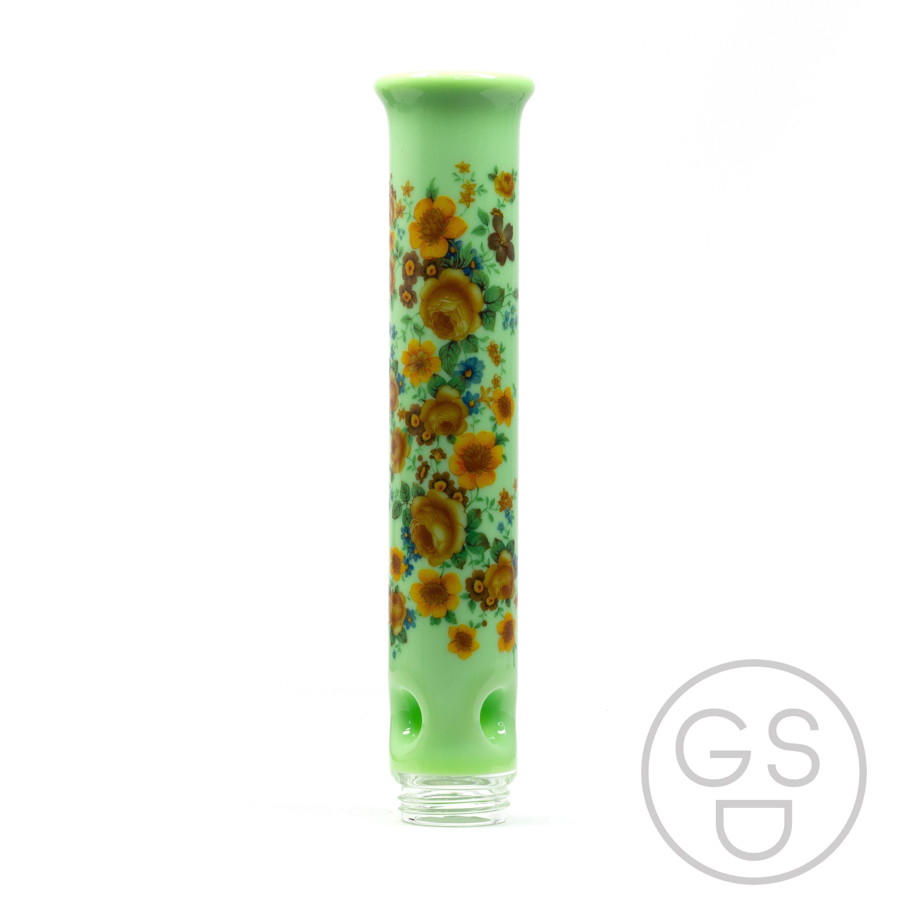 Prism Modular Waterpipe Tall Mouthpiece - Vintage Floral / Key Lime